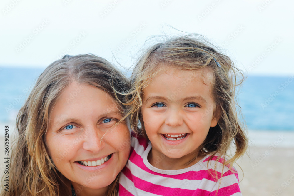 Mother and daughter portrait Mother and daughter portrait