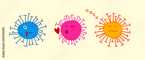 covid-19 coronovirus monsters children's drawing