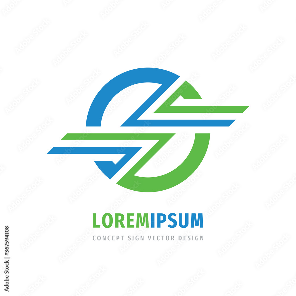 Business abstract logo design. Dynamic transport delivery logo sign. Wings in circle. Cooperation communication development logo symbol. Vector illustration. Business abstract logo design. Dynamic transport delivery logo sign. Wings in circle. Cooperation communication development logo symbol. Vector illustration.
