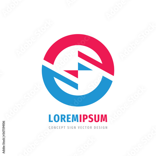 Cooperation business logo concept logo design. Abstract shapes in circle. Electric energy logo symbol. Communication connection icon logo. Vector illustration. Free Download Cooperation business logo concept logo design. Abstract shapes in circle. Electric energy logo symbol. Communication connection icon logo. Vector illustration. - GFXLoad