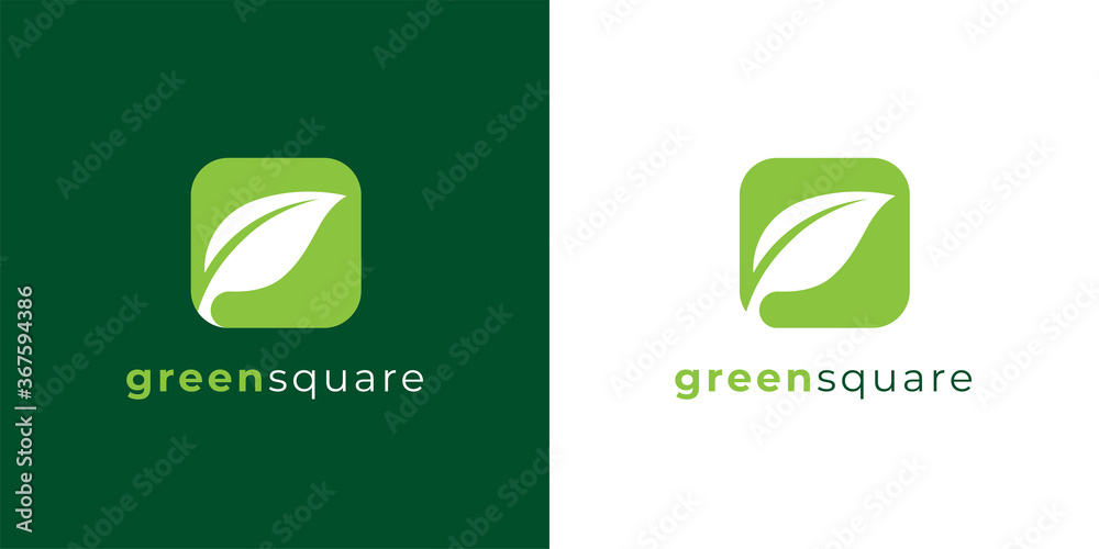 Green Logo Brand Square