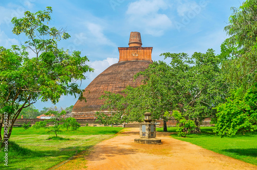 The way to Jetavana Dagoba, Anuradhapura, Sri Lanka photo