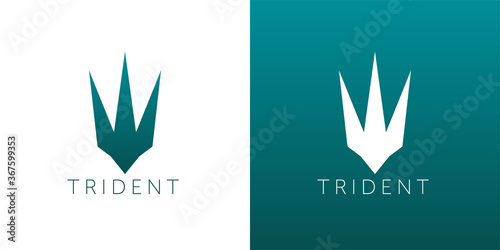 Trident Logo Template vector icon illustration design