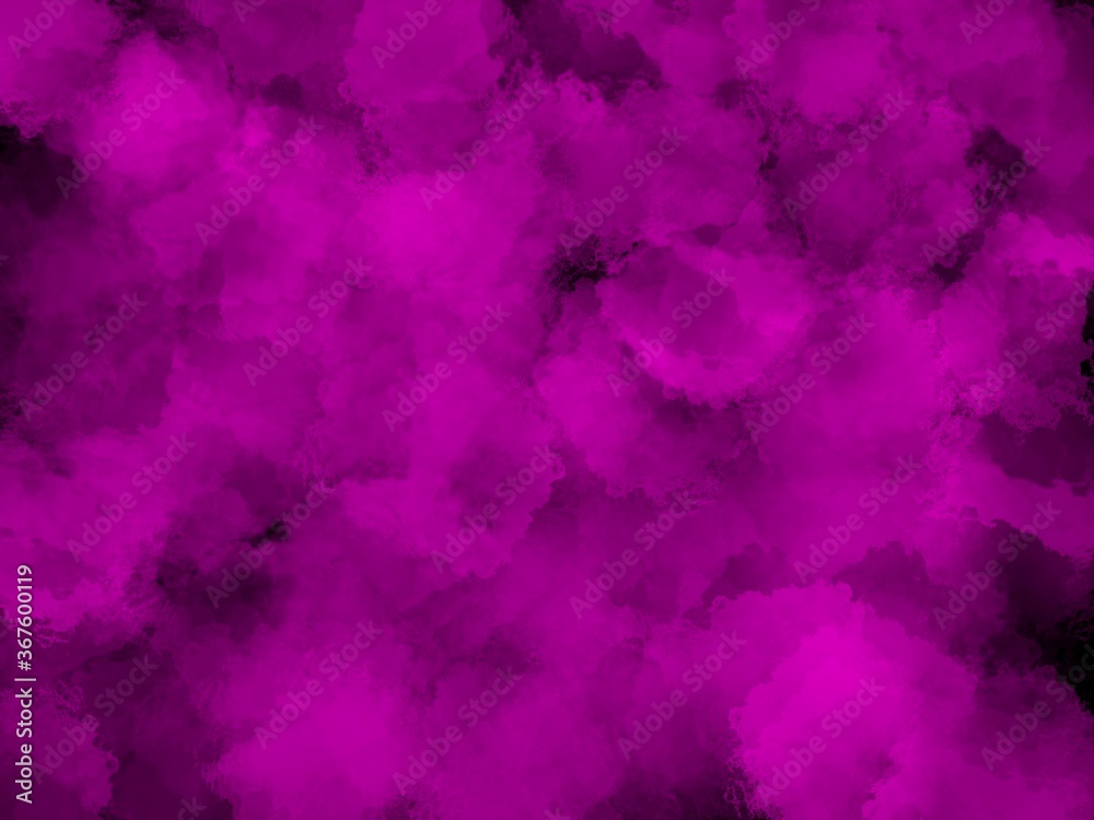 Abstract watercolor background with copy space. Black and pink colours.