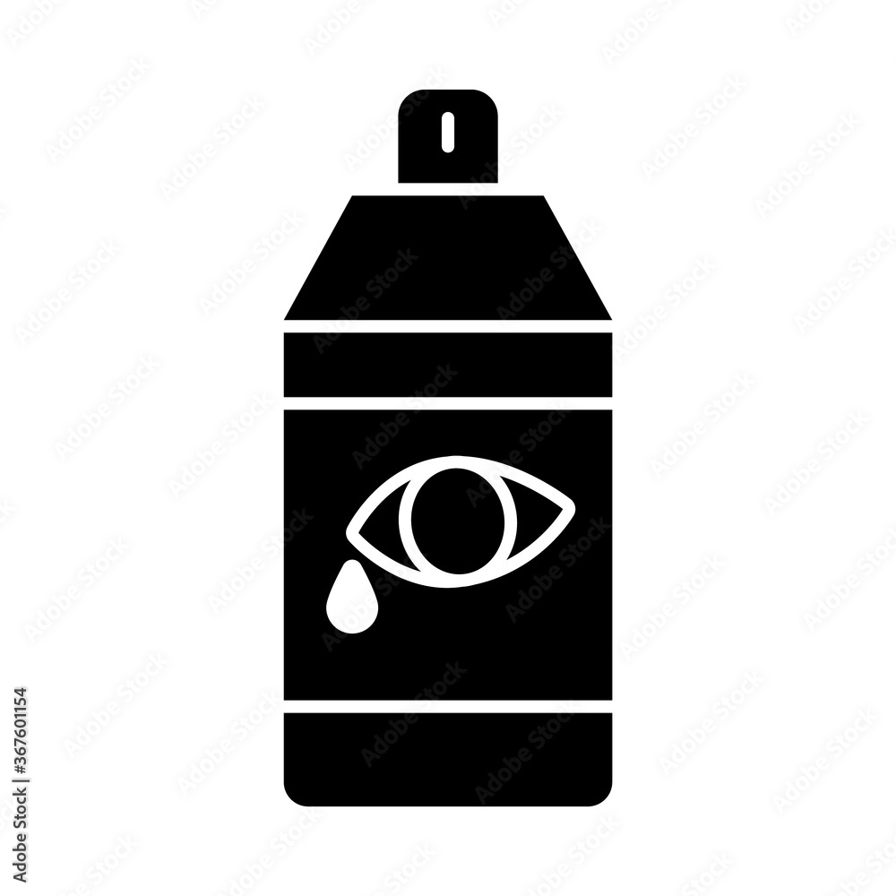 tear gas spray bottle silhouette style icon vector design tear gas spray bottle silhouette style icon vector design