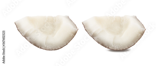 Coconut  isolated on white background with clipping path