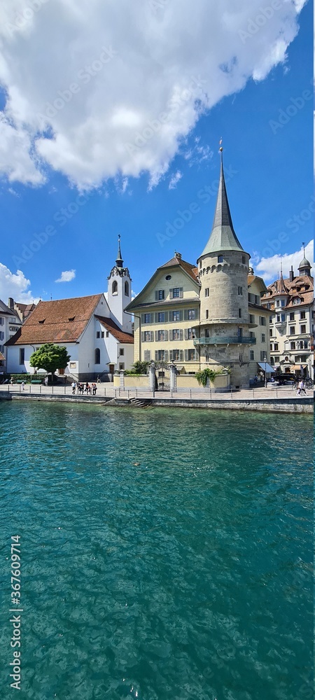 Fototapeta premium castle in the sea Luzerne