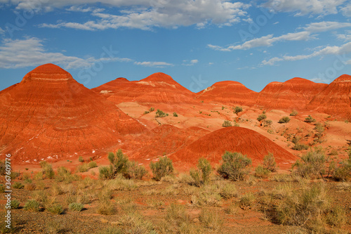 Geological formations in the Aktau Mountains  Kazakhstan