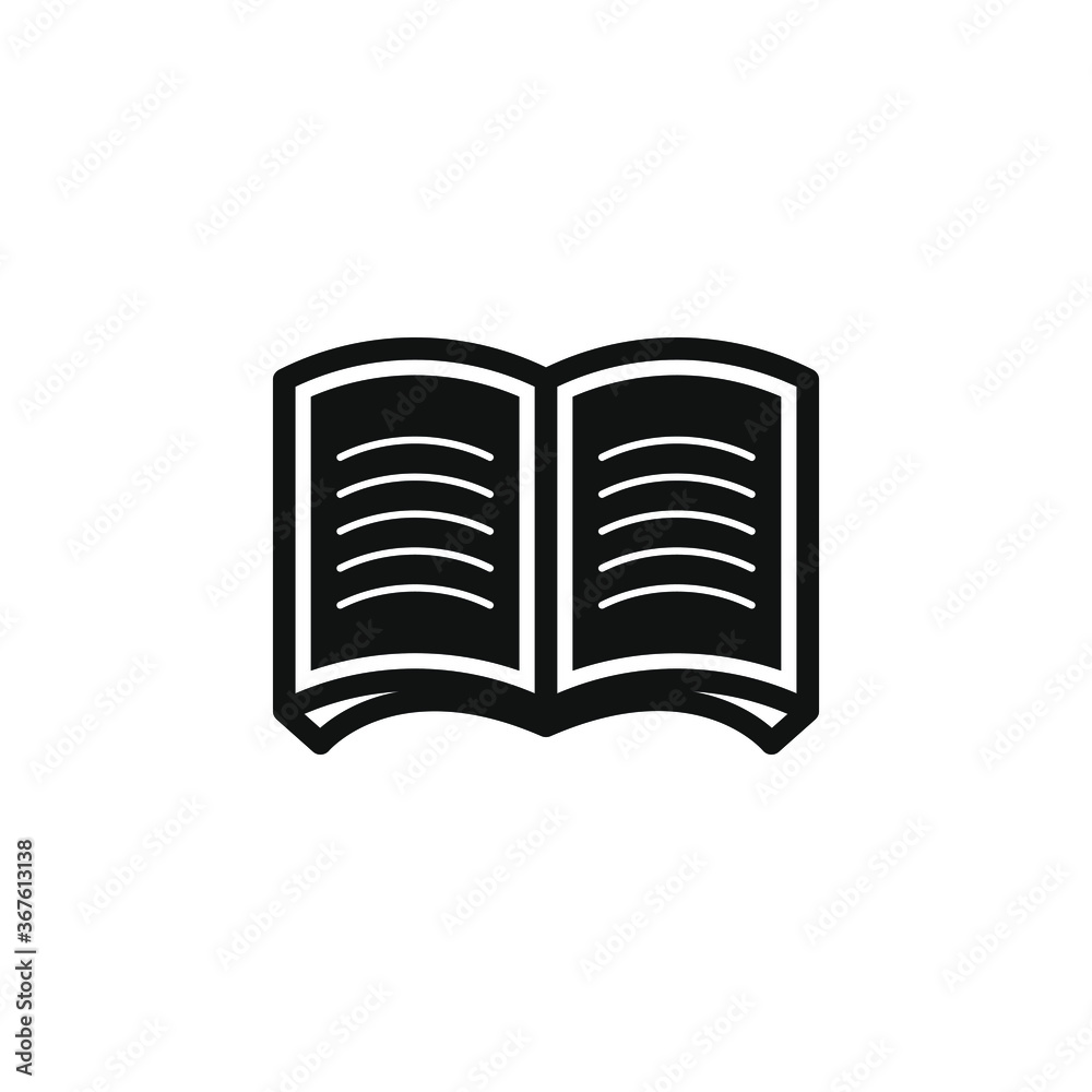 Book icon flat design isolated on white background. Vector illustration Book icon flat design isolated on white background. Vector illustration