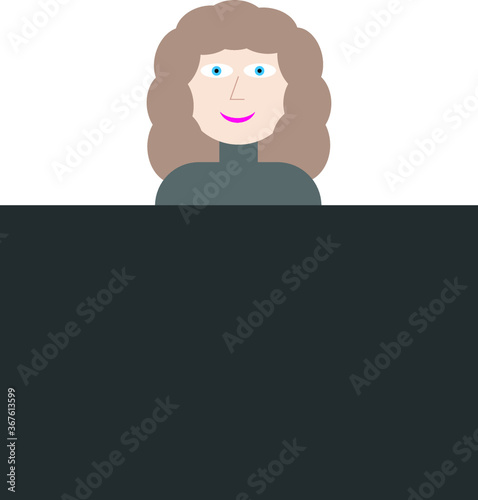woman behind the counter