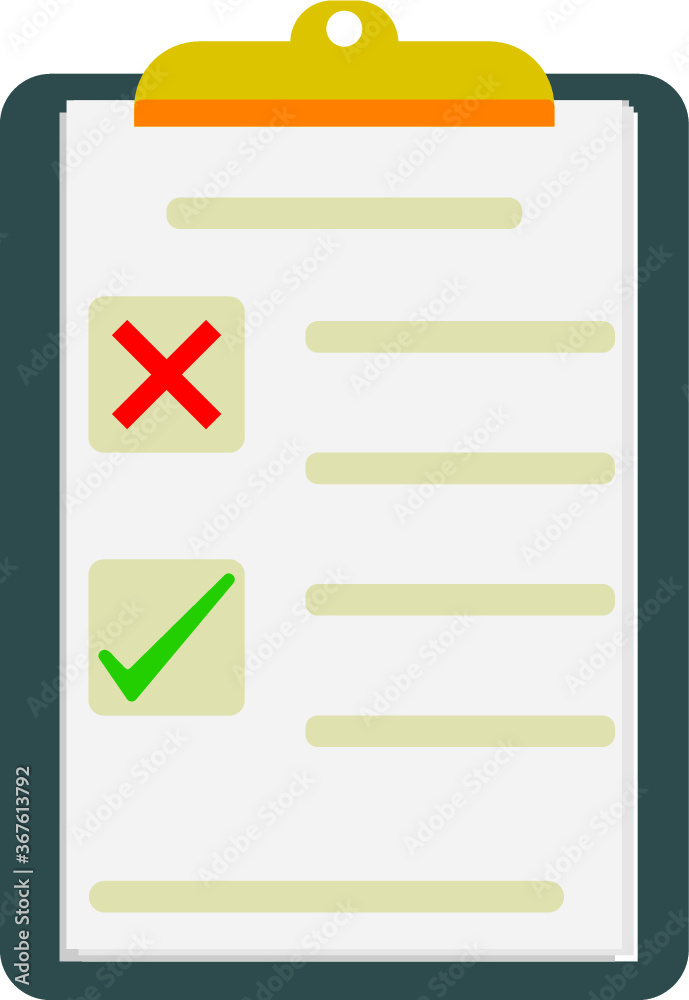 vector illustration of a clipboard checklist vector illustration of a clipboard checklist