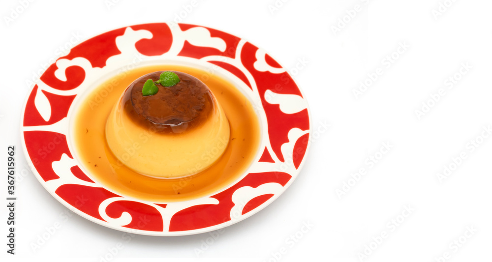 Exquisito Flan casero con caramelo de vainilla Exquisito Flan casero con caramelo de vainilla