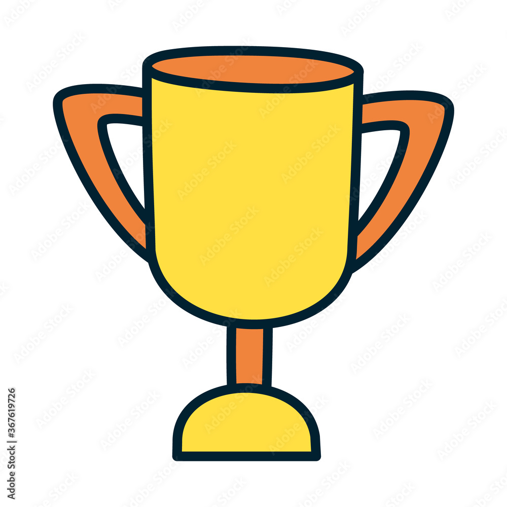 trophy cup icon, fill and line style trophy cup icon, fill and line style