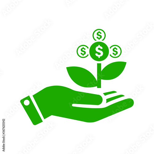 New investment icon / green color