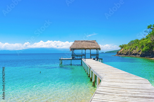 tropical beach in Caribbean
