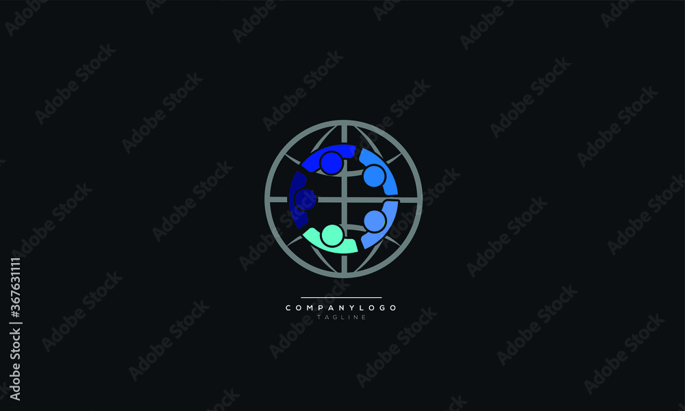 Business Success vector logo concept. Illustration with people silhouette and globe symbol. This logo could be used for successful businesses and service, social network, partnership, teamwork. Business Success vector logo concept. Illustration with people silhouette and globe symbol. This logo could be used for successful businesses and service, social network, partnership, teamwork.