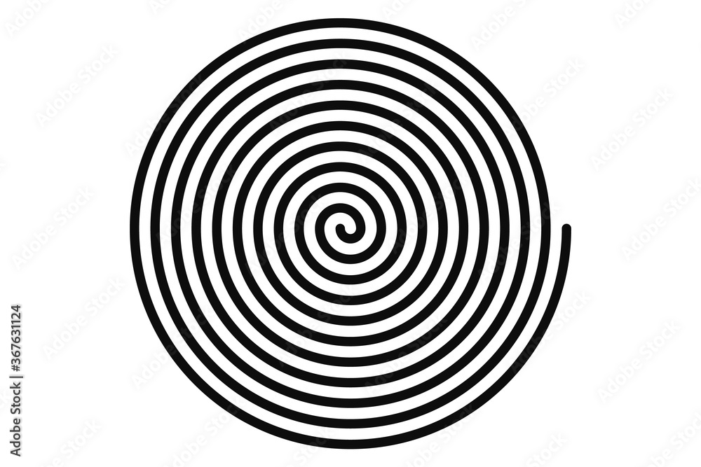 Concentric hypnotic spiral. Concept illusttration of hypnosis, vertigo. Abstract vector background. Concentric hypnotic spiral. Concept illusttration of hypnosis, vertigo. Abstract vector background.