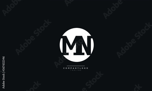 MN Letter Business Logo Design Alphabet Icon Vector Symbol