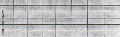 Wallpaper Mural Panorama of White stone block wall seamless background and pattern texture Torontodigital.ca