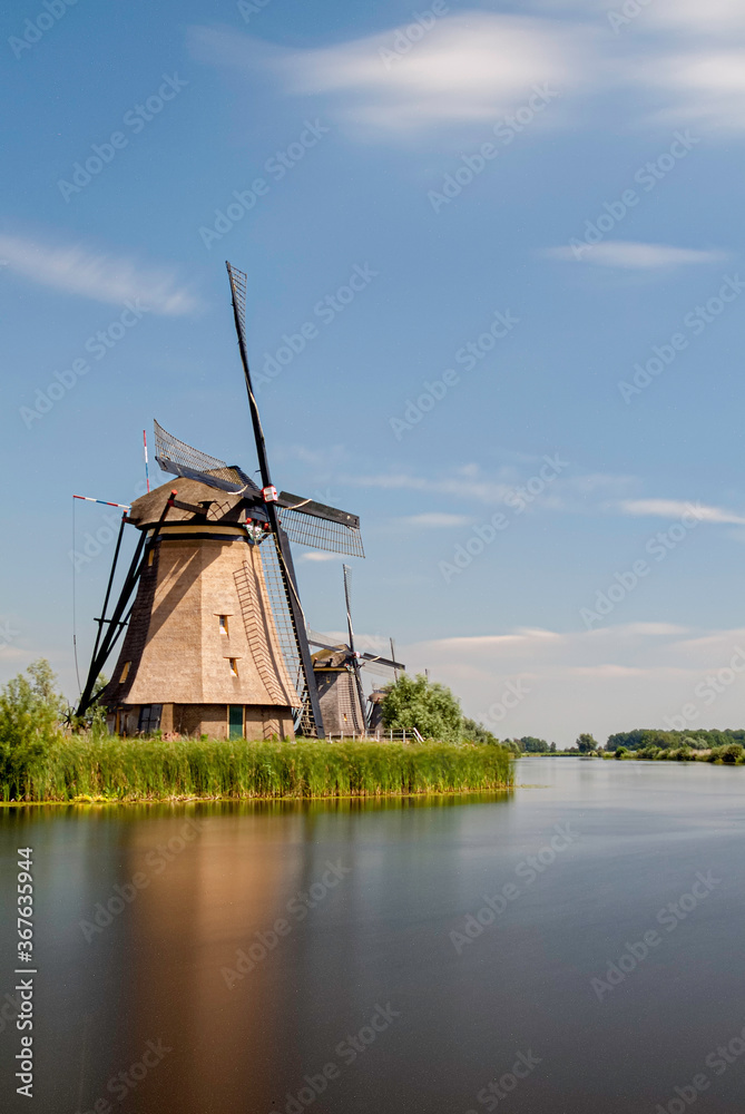 Windmill on the shore of Holland