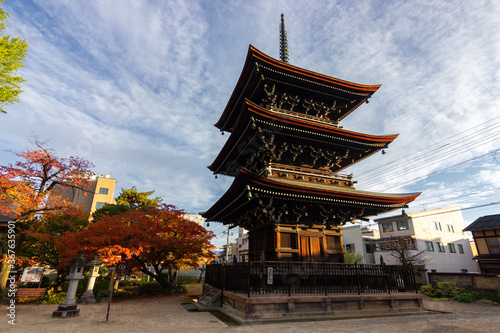Hida Kokubunji Temple in Takayama (Japan)