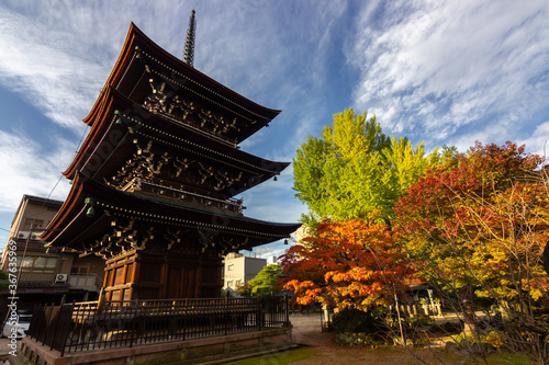 Hida Kokubunji Temple in Takayama (Japan)