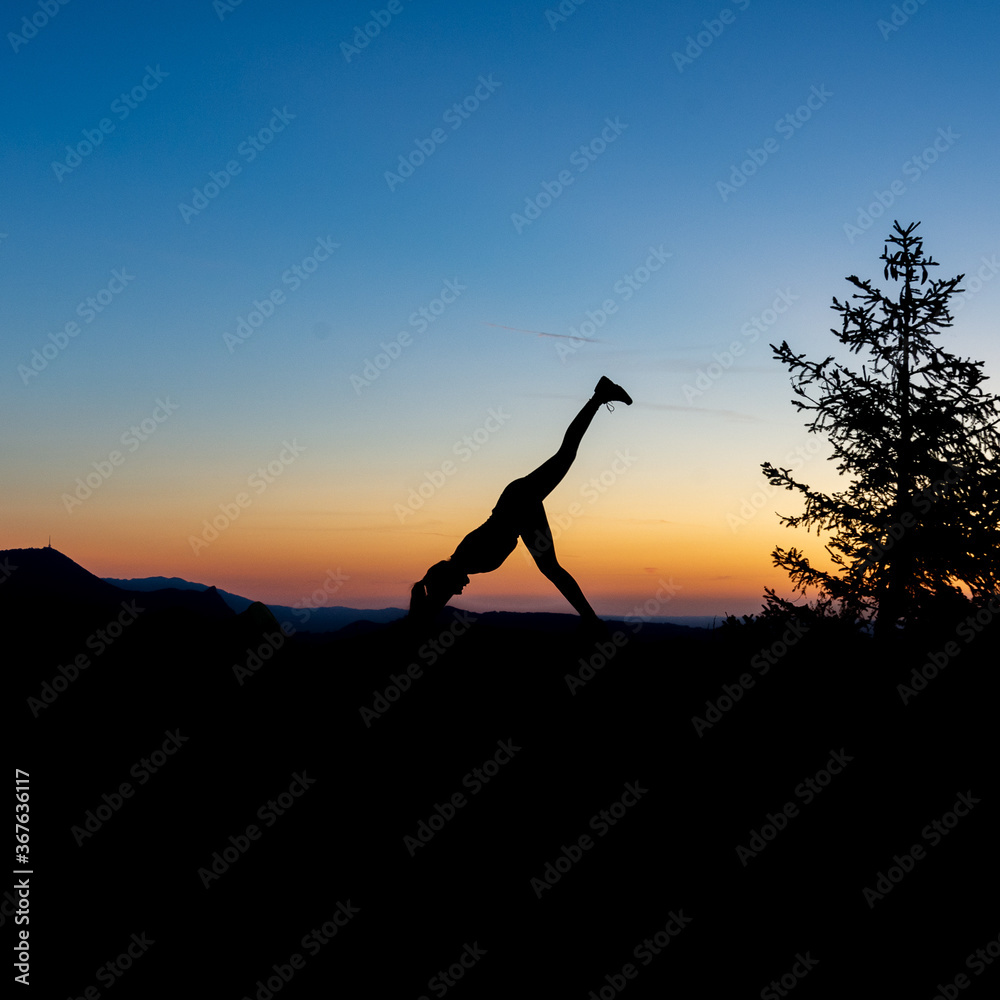 Yoga Silhouette Pose