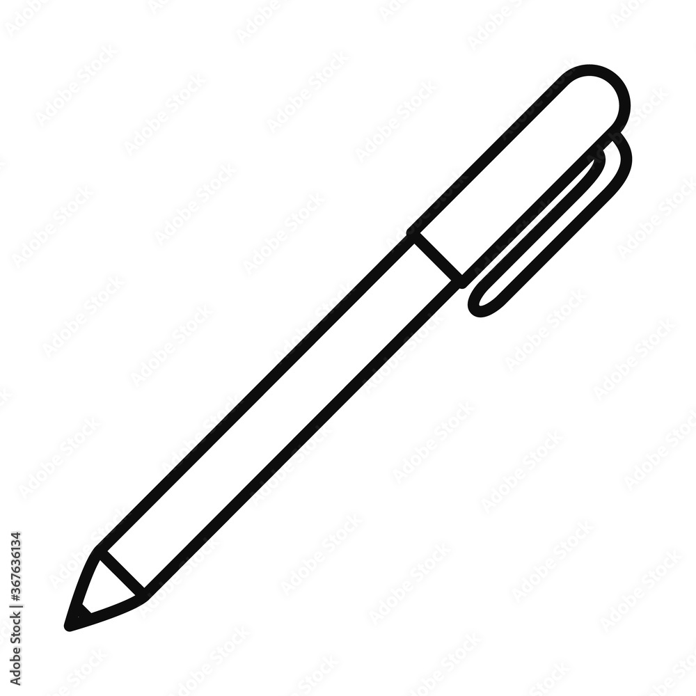Pen line style icon vector design Pen line style icon vector design