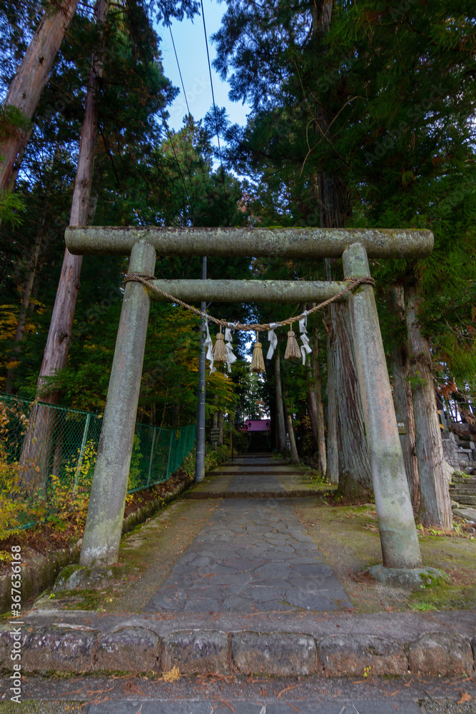 Temples of Teramachi in higashiyama walking route in Takayama Temples of Teramachi in higashiyama walking route in Takayama