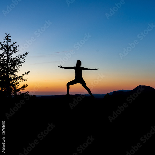 Yoga Silhouette Pose