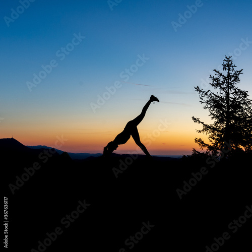 Yoga Silhouette Pose