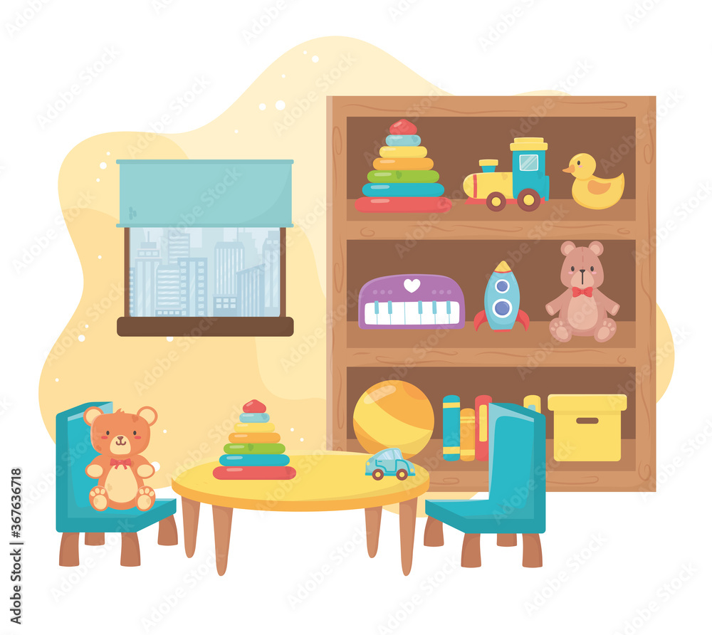 kids toys room shelf table object entertainment cartoon kids toys room shelf table object entertainment cartoon