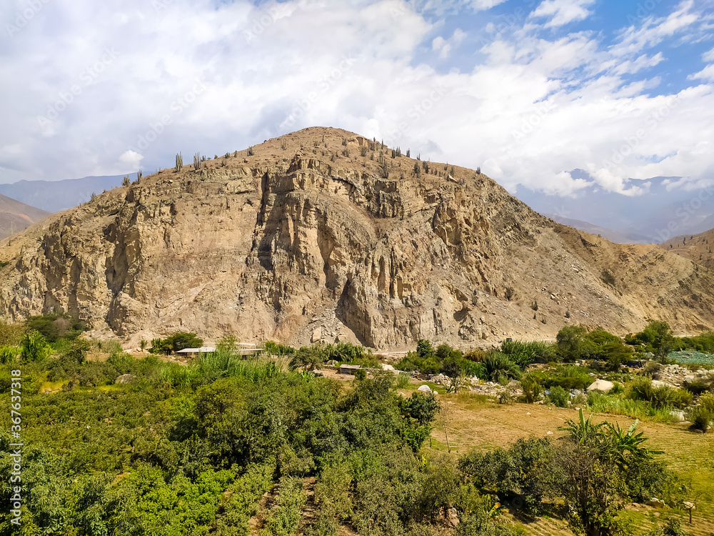Mountain landscapes of the Andes in Peru near Huaraz Mountain landscapes of the Andes in Peru near Huaraz