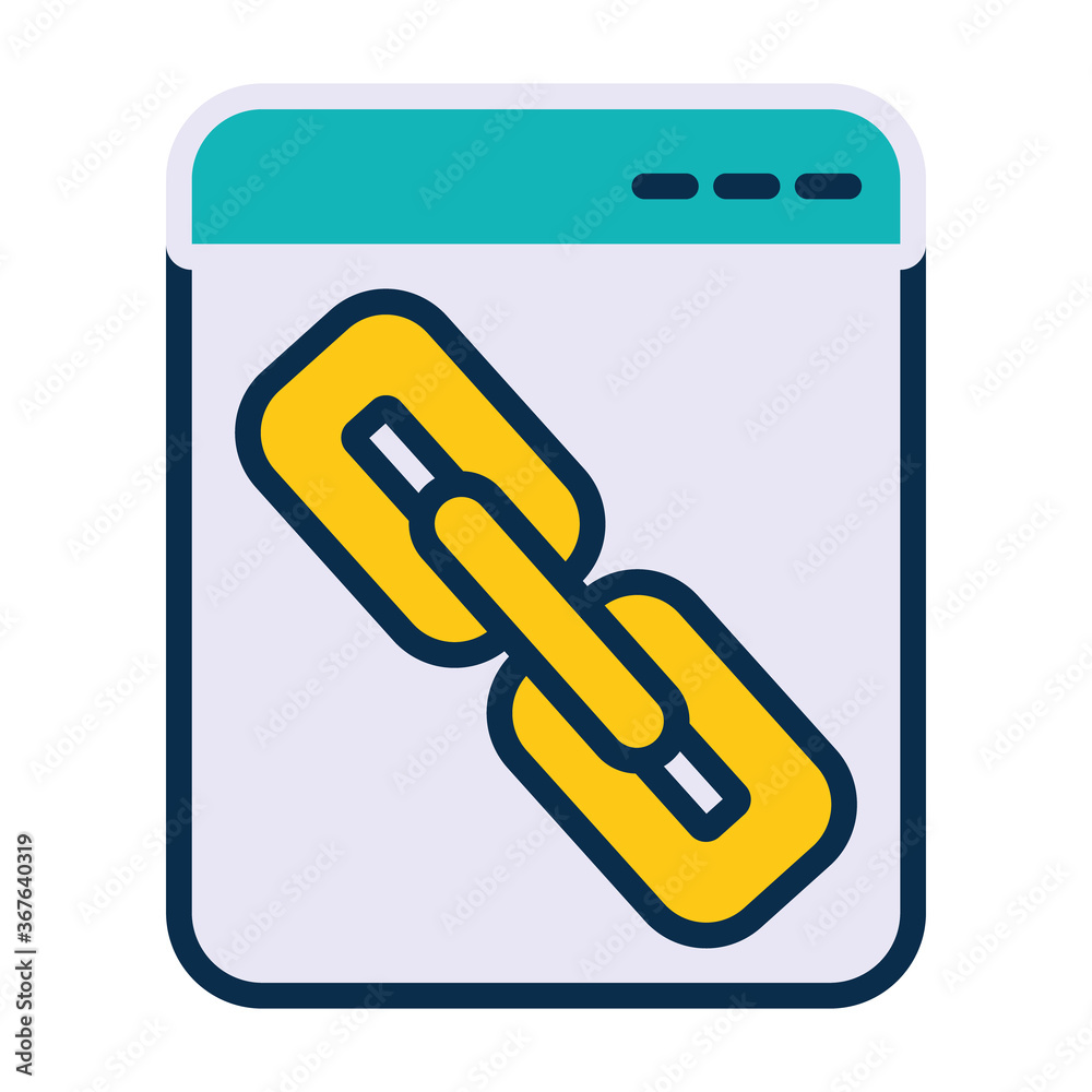 link page icon, line and fill style link page icon, line and fill style