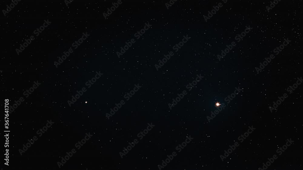 The shimmering planets on the night sky. hyper lapse The shimmering planets on the night sky. hyper lapse