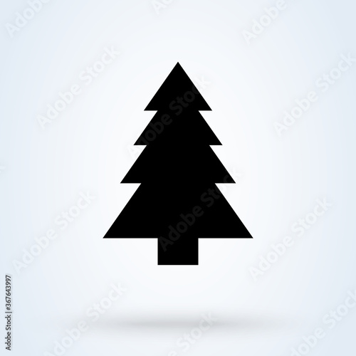 Forest pine. vector Simple modern icon design illustration.