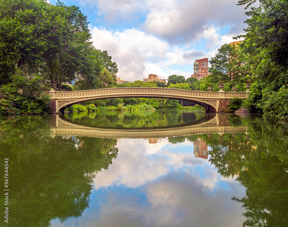 Bow bridge in summer