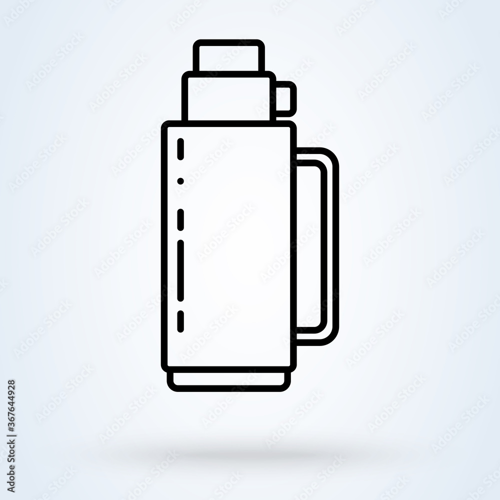 Thermos Bottle. vector Simple modern icon design illustration. Thermos Bottle. vector Simple modern icon design illustration.