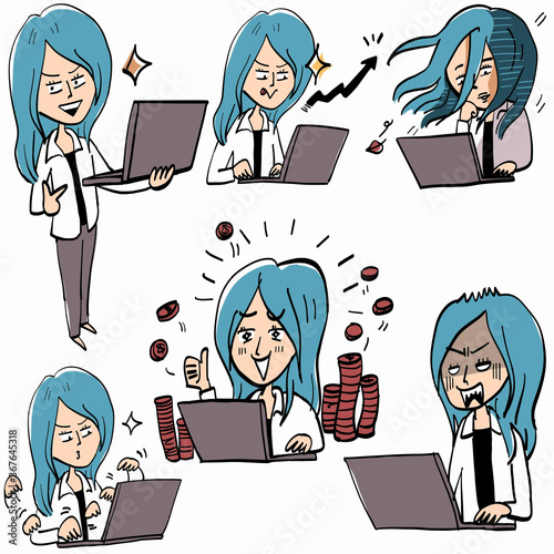 日本人女性の表情パターン