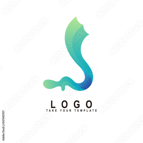 wave logo wave of the sea design template