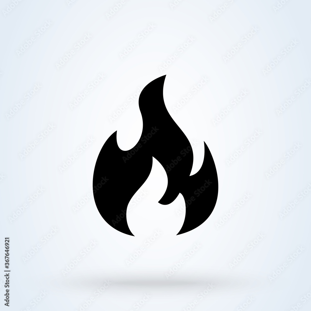 Fire flame. Simple modern icon design illustration. Fire flame. Simple modern icon design illustration.
