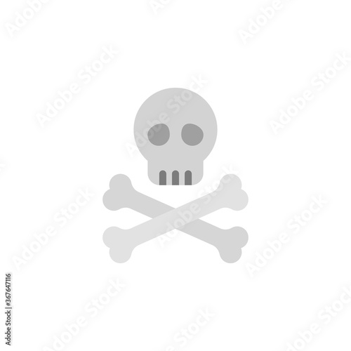 Skull, bones icon. Simple color vector elements of pirate icons for ui and ux, website or mobile application