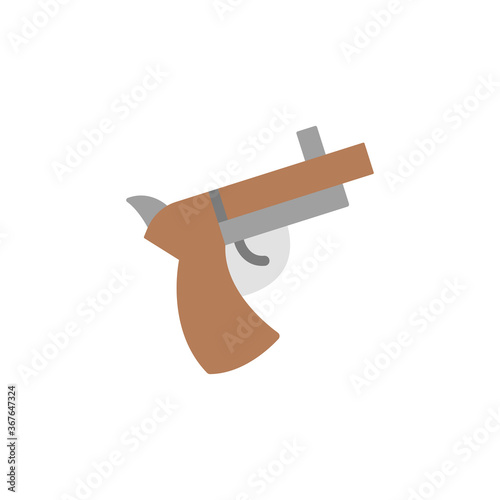 Gun, weapon icon. Simple color vector elements of pirate icons for ui and ux, website or mobile application © Anar