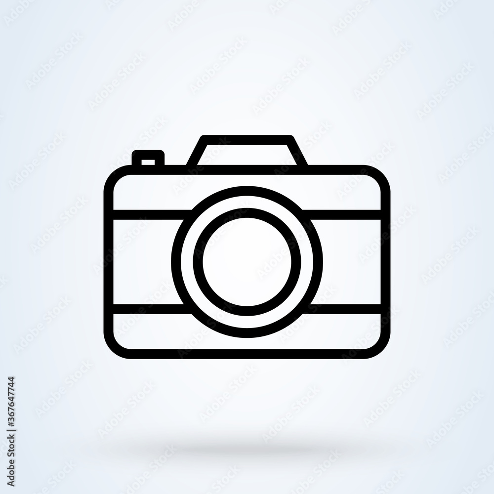 Photo Camera. Simple modern icon design illustration. Photo Camera. Simple modern icon design illustration.