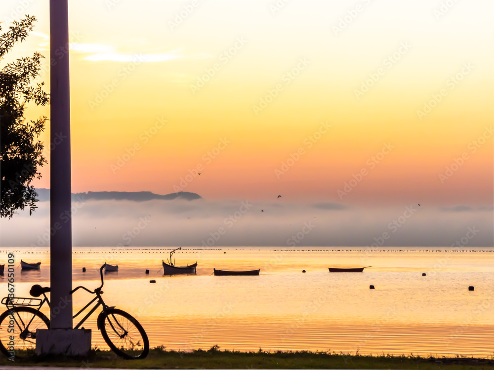 Fototapeta premium sunset on the beach