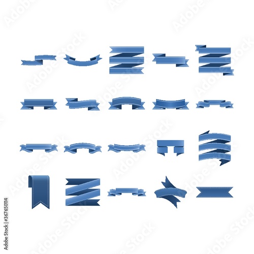 set of banner icons
