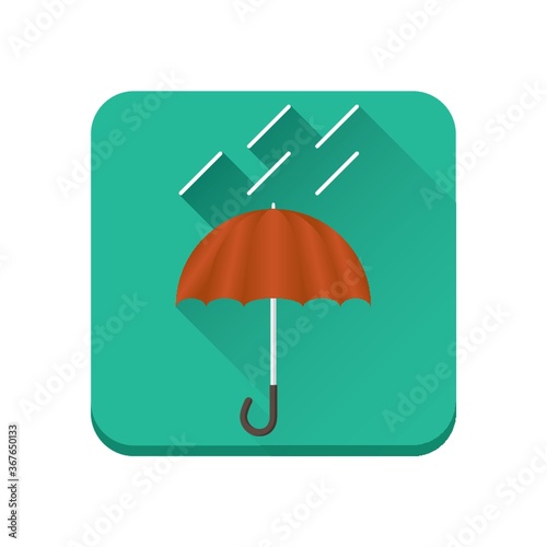 umbrella with raindrops