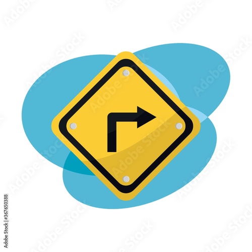 turn right board
