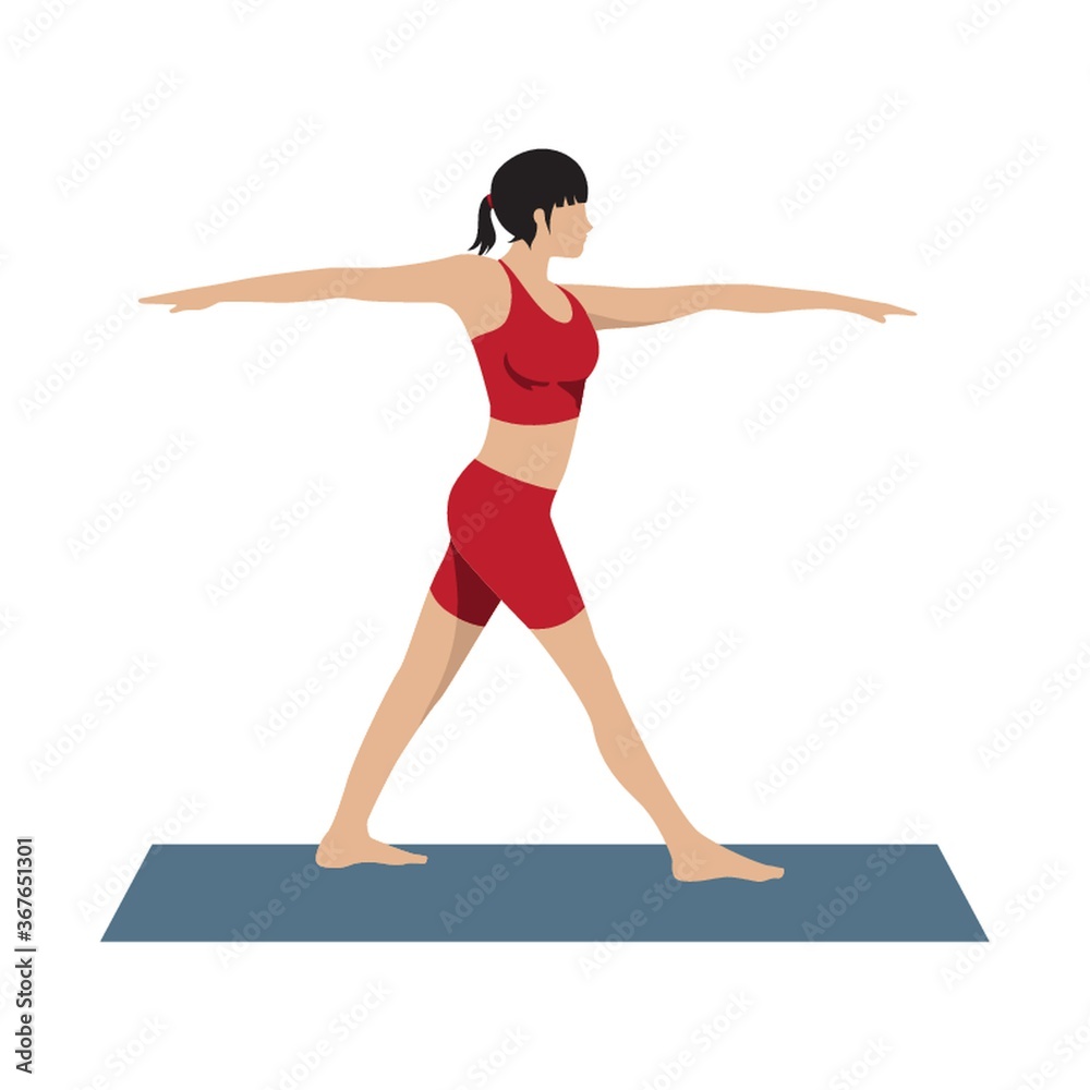 standing warrior asana standing warrior asana