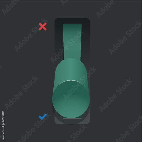 agree toggle button